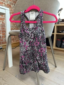 IVIVVA By Lululemon Tank Top Girls Size 6 Pink Sleeveless Racerback Striped - Picture 1 of 4