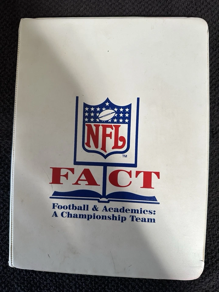 1992 Pro Set FACT MOBIL Football COMPELTE Set #1-6 In Promo Folder Elway Moon - Image 1 of 4