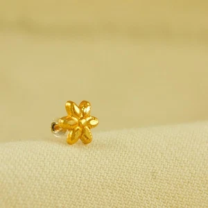 Nose Stud for Girls Nose Pin For Women Piercing Gold Plated Nose Ring Jewellery - Picture 1 of 6