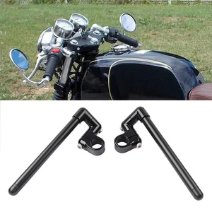 33MM Cafe Racer Bars 7/8“ Motorrad Universal Clip-On Lenker Gabelrohr - Picture 1 of 11