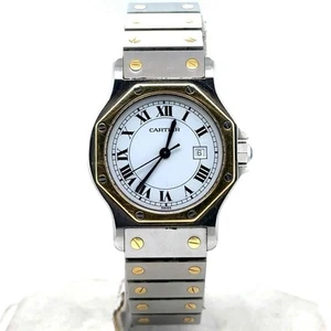 Cartier Santos Octagon Automatic 30mm 18k Yellow Gold/Steel Ladies Watch 2966 - Picture 1 of 5