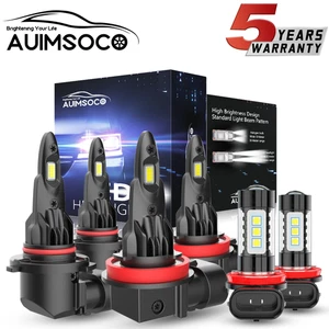 For Volvo C30 Hatchback 2-Door 2007-2013 Upgrade LED Headlight Fog Lights Bulbs - Picture 1 of 16