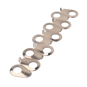 For Gibson Les Paul Chrome 8.5MM Guitar Indicator Knob Pointer Plates Kits 10Pcs - Picture 1 of 6