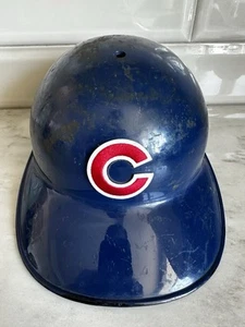 Rare Chicago Cubs Game Used Batting Helmet Skull Cap - Picture 1 of 4