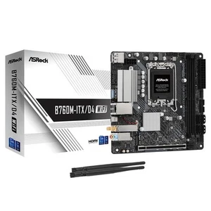 ASRock B760M-ITX/D4 WiFi Motherboard mini ITX LGA1700 90-MXBKY0-A0CAYZ - Picture 1 of 5