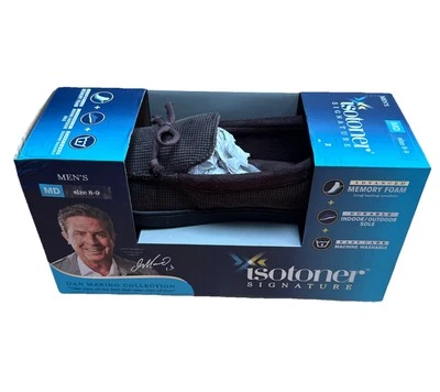 Chinelos masculinos Isotoner Signature espuma com memória interno/externo novo na caixa tamanho 8-9 - Imagem 1 de 4