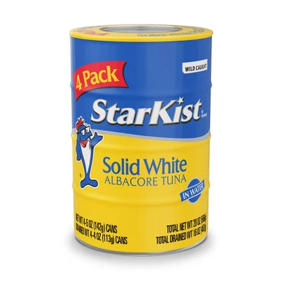 StarKist Solid White albacore Tuna in Water 5 Oz Can 4 Pack........ - Image 1 of 4