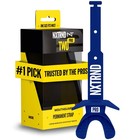 Nxtrnd Two Pro Football Mouth Guard, Permanent Strap, Fits Navy Blue