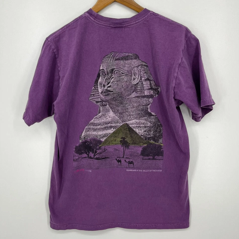 Camiseta Stussy Sphinx Pig Para Hombre Talla M Púrpura Manga Corta Cuello Redondo Logo Algodón Foto 1 de 4