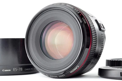 Canon EF 50mm f/1.2L USM [COMO NUEVO] Lente Prime Estándar para Capucha EOS F... - Imagen 1 de 4