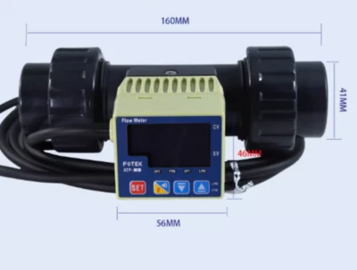 1PC New Fotek ATP-25-RS-PVC-DIN-VI Paddle Wheel Flow Meter Brand Free Ship - Image 1 of 3
