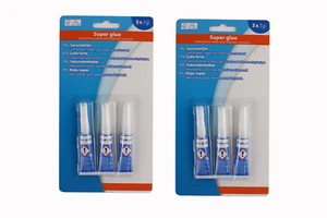 3-6 x 3g Sekundenkleber transparent EXTRA STARK Alleskleber Super glue - Bild 1 von 4
