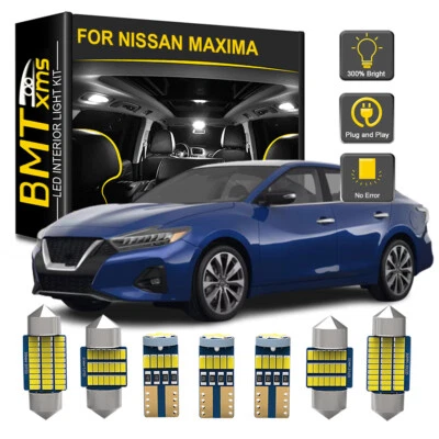 Interior LED Light Bulbs License plate For Nissan Maxima 1995-2023 4 Color - Image 1 of 4