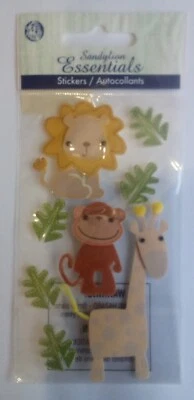 Essentials 贴纸 JUNGLE 动物 1 张全新带包装 — 第 1/3 张图片