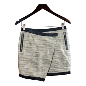Minifalda envolvente sintética Lovers + Friends Riley pequeña para mujer nueva con etiquetas en tweed Frisco - Imagen 1 de 10