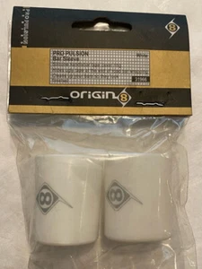 Funda de barra Origin8 blanca NOS cubierta de silicona para extremo de cinta de manillar - Imagen 1 de 4