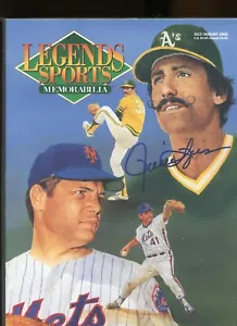 ROLLIE FINGERS OAKLAND A'S	LEGENDS MAGAZINE signed autographed - Picture 1 of 1