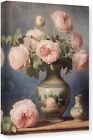 Pink Floral Canvas Wall Art Peony Pictures Wall Decor Flower Bloom Painting