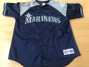 KEN GRIFFEY JR #24 Seattle Mariners jersey Majestic vintage SZ M - Picture 1 of 9