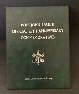 2003 Pope John Paul II Official 25th Anniversary Postal Commemoratives Mint - Picture 1 of 7