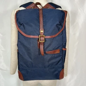 Master Piece Rucksack marinebraunes Leder Nylon guter Zustand, langlebig - Bild 1 von 23
