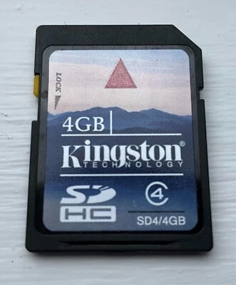 Kingston Class 4 4GB SD SDHC memory card - Made in Japan - Tracked Postage - Image 1 of 2