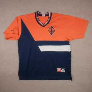 Maglia basket vintage anni 90 Syracuse arancione Warm Up di Nike XL New York - Foto 1 di 22