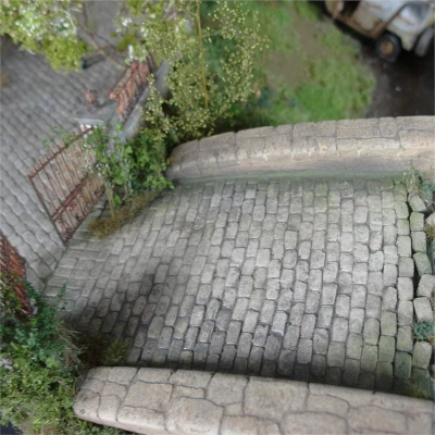 GERO DESIGN Pflastersteine grau 1:35 - 1000 Stück - Modellbau & Diorama Zubehör zum Basteln