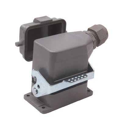 HDC-HE-006F HE-006M 6-pin heavy duty connector side single-lock With dust cover - Image 1 of 4