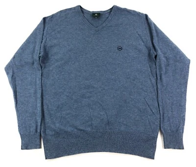 Adriano Goldschmied Mens Wool Cashmere Sweater Sz XL Blue Jumper AG Green Label - Image 1 of 4