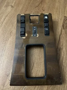 1977-1985 Mercedes W123 300d 300cd Center Console Shifter Wood Trim Switches OEM - Picture 1 of 9