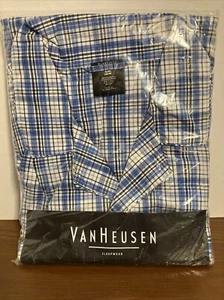 Van Heusen Sleepwear Men’s XL (46-48) Plaid Long Sleeve Pajama Set *NEW SEALED* - Picture 1 of 8