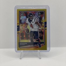 2020 Donruss Optic Deshaun Watson Gold Prizm #/10 Card No. #42