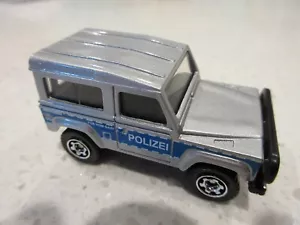 2015 Matchbox Land Rover Ninty Police Silver 1:64 Diecast Toy SUV Truck Car - Picture 1 of 6