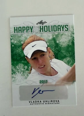 2017 Leaf Happy Holidays Vladka Uhlirova autograph card  HH-VU1 - Image 1 of 2