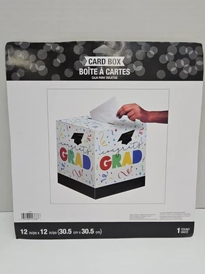 12in. X 12in. Creative Converting Colorful Graduation Card Box - Image 1 of 2