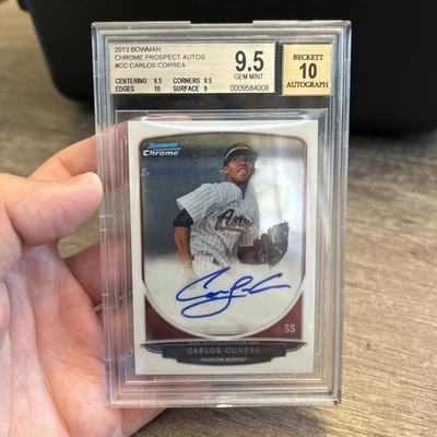 Bowman Chrome Carlos Correa 2013 automático BGS 9,5/10 Foto 1 de 4