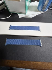 Oryginalny pasek Apple Watch pleciony solo pętla atlantycki niebieski 44MM rozmiar 8 - Zdjęcie 1 z 10