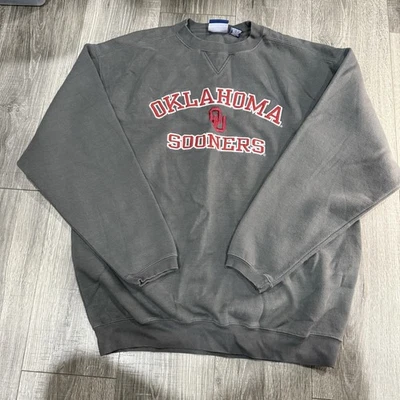 Sudadera De Colección OKLAHOMA SOONERS College Bordada Cuello Redondo Para Hombre Talla XL Foto 1 de 4