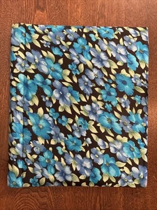 Vintage 70s Floral Photo Album Spiral Bound Unused Japan Blue Purple Decor - Bild 1 von 10