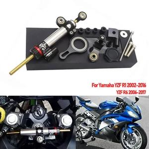 For YAMAHA YZF R1 2002-2017 R6 2006-2020 Steering Stabilizer Bracket Mount Kit - Zdjęcie 1 z 12
