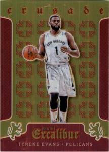 2015-16 Panini Excalibur Crusade Red Basketball Card #97 Tyreke Evans /149