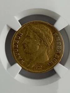 France ~ 1813 Flag ~ 20 Francs ~ Gold ~ KM# 695.11/F.516/37  NGC Certified AU 50 - Picture 1 of 6