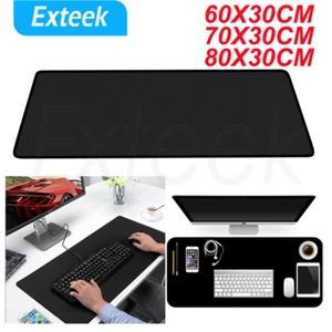 Large Size Gaming Mouse Pad Desk Mat Extended Anti-slip Rubber Speed Black XXXL - Picture 1 of 14
