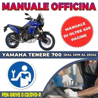 Manuale Officina Yamaha Tenerè 700 dal 2019 al 2024 ITALIANO PENDRIVE - CD/DVD R - Immagine 1 di 4