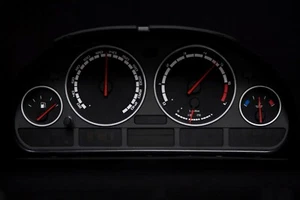 Tachoscheiben für BMW Tacho E39 Benzin M5 260 kmh Schwarz 3089 Tachoscheibe X5 - Picture 1 of 1