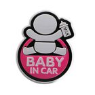 Car 3D Window Aluminum Sticker Baby In Car Warning Decal Safety Waterproof