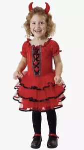 Totally Ghoul Frilly Little LIL' Devil Girls Halloween Costume 4-6 Years NEW - Picture 1 of 4