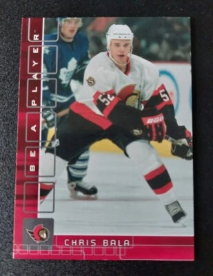 2001-02 BAP Memorabilia Ruby Chris Bala Rookie Card #410. Serial #34/200. Ottawa - Image 1 of 3