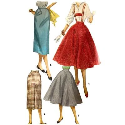 Vintage 1940s Pattern – Teenage Skirts & Suspenders - Waist=25 ½” (64.8cm) - Image 1 of 4